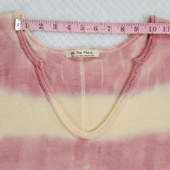 We the Free "Come and Get it" Striped V-Neck Longsleeve Thermal Size Small - Picture 6 of 17